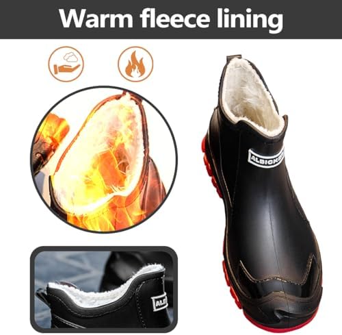 WaVkMoxy Gefütterte Gummistiefel wasserdicht & rutschfest – Modell 538