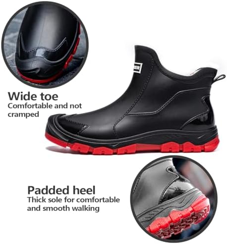 WaVkMoxy Gefütterte Gummistiefel wasserdicht & rutschfest – Modell 538