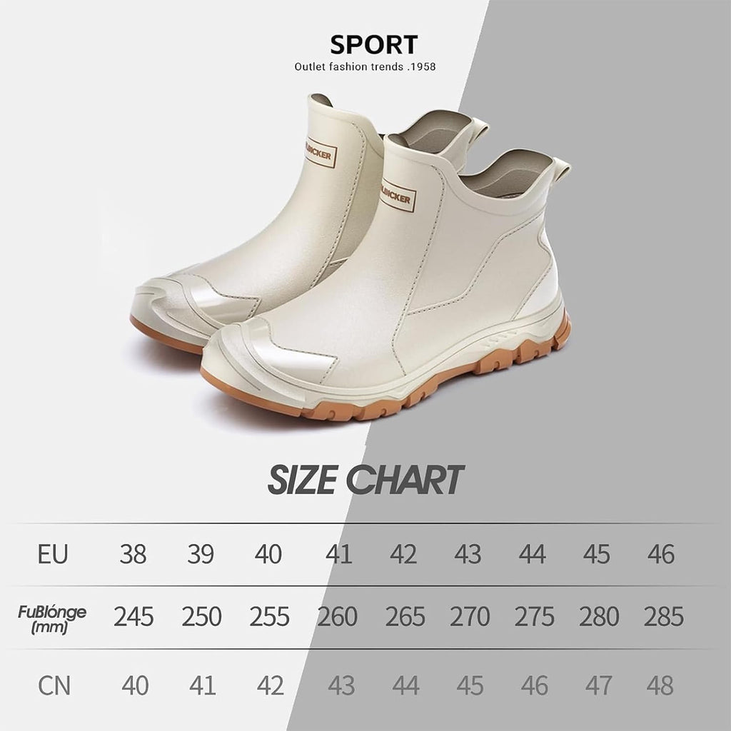 WaVkMoxy Gefütterte Gummistiefel wasserdicht & rutschfest – Modell 538