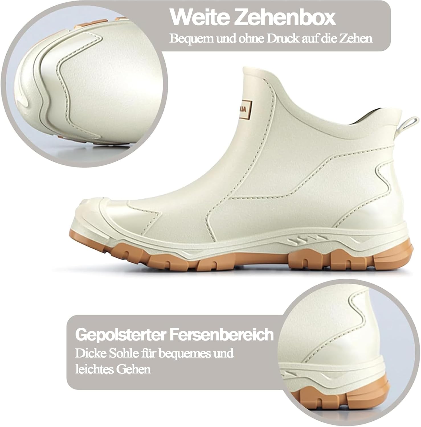 WaVkMoxy Gefütterte Gummistiefel wasserdicht & rutschfest – Modell 538