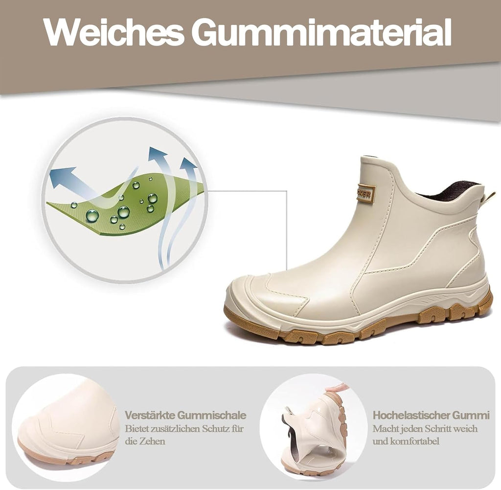 WaVkMoxy Gefütterte Gummistiefel wasserdicht & rutschfest – Modell 538