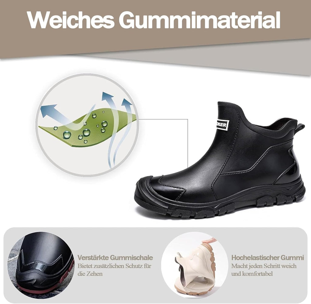 WaVkMoxy Gefütterte Gummistiefel wasserdicht & rutschfest – Modell 538