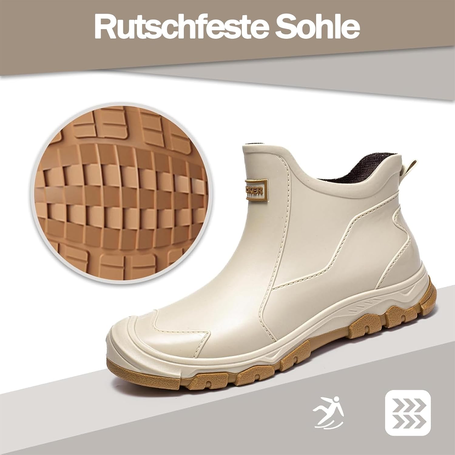 WaVkMoxy Gefütterte Gummistiefel wasserdicht & rutschfest – Modell 538