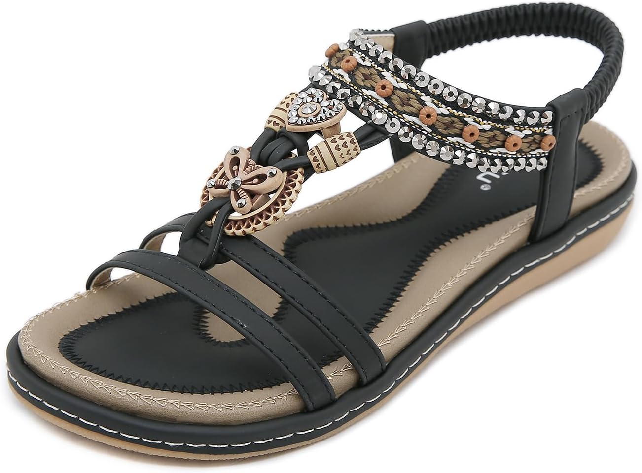 GemChve Women’s Flat Summer Sandals – Model 923