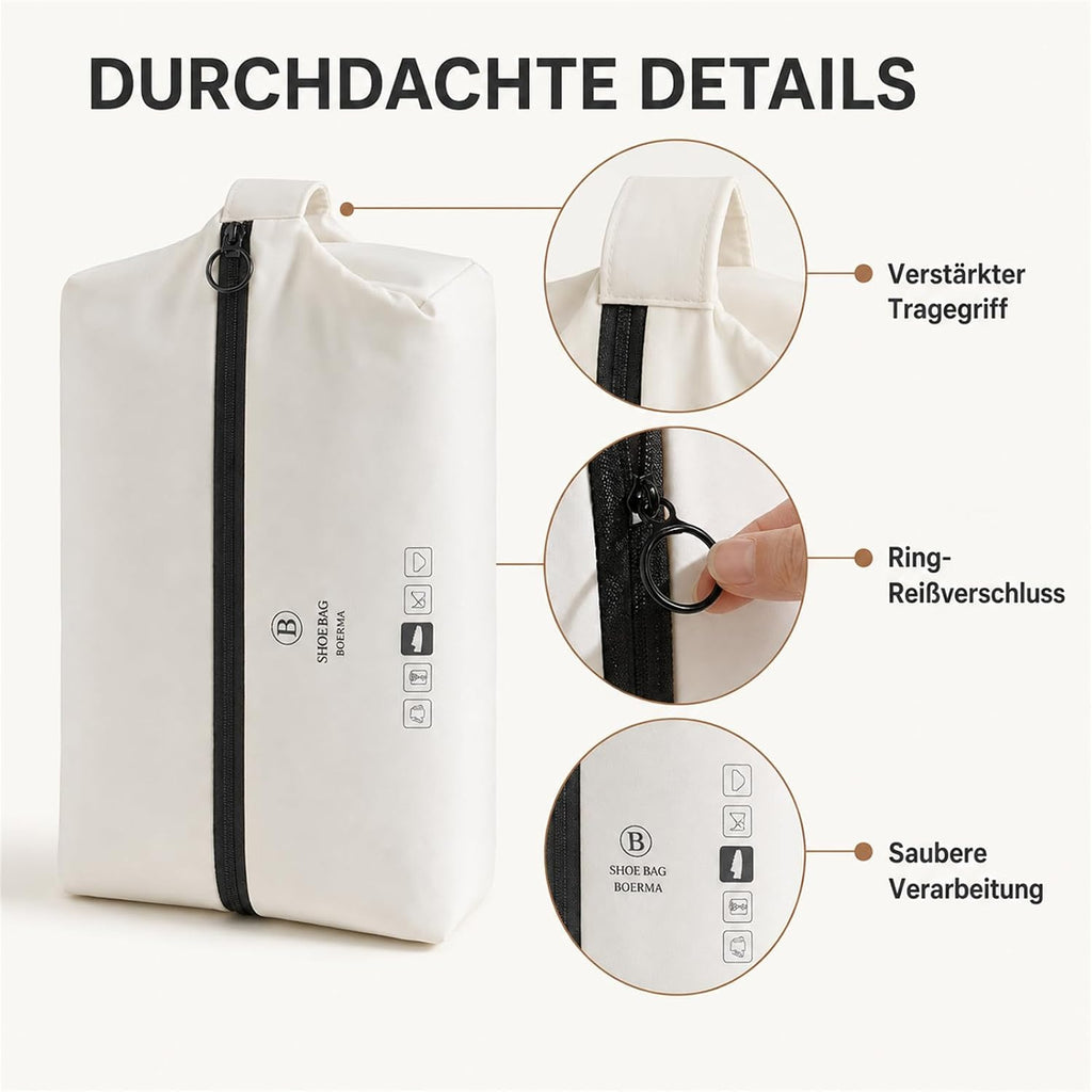 AiryMotion Travel Shoe Bags, Set of 3