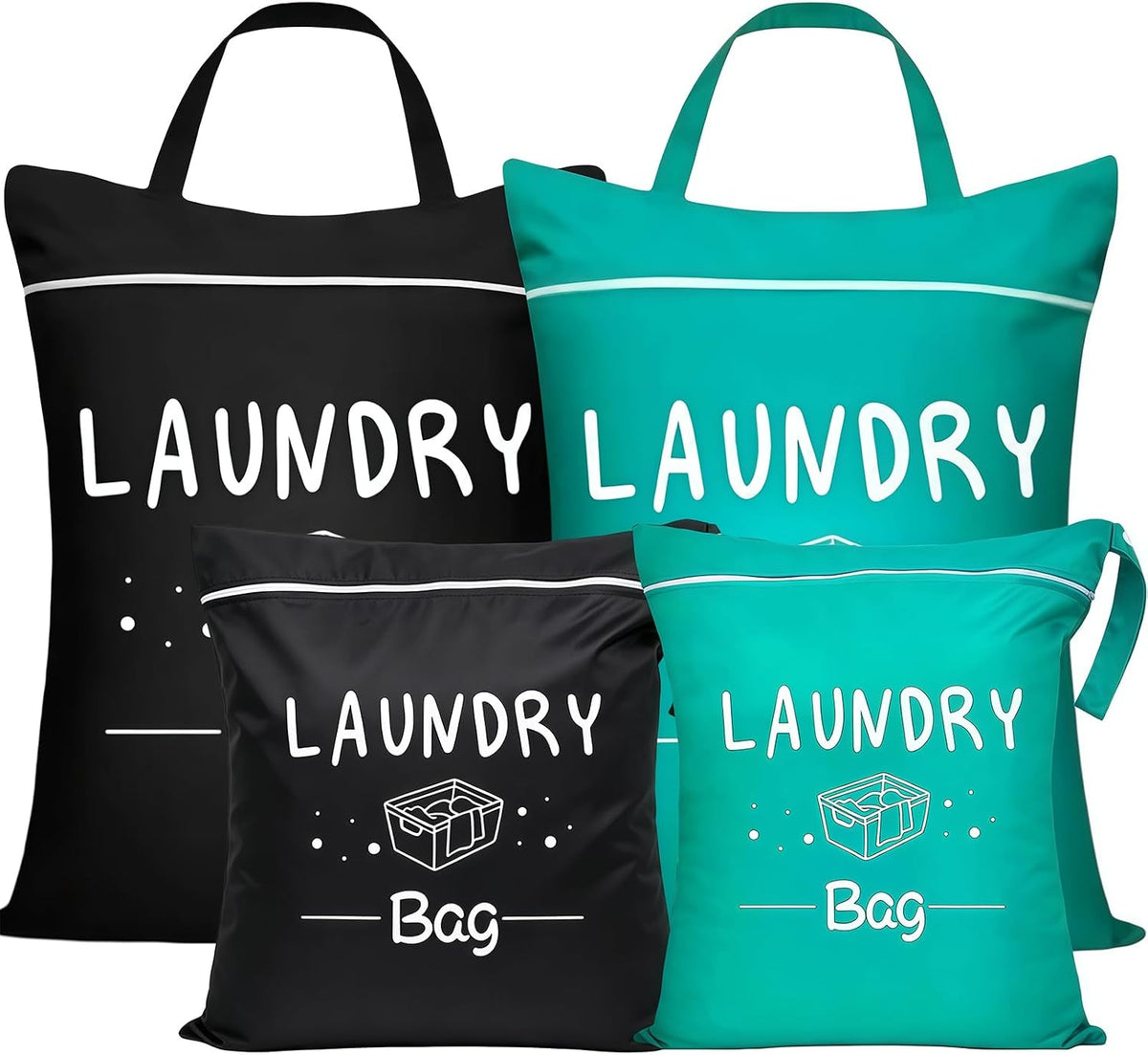 AiryMotion Travel Laundry Bags, Set of 4