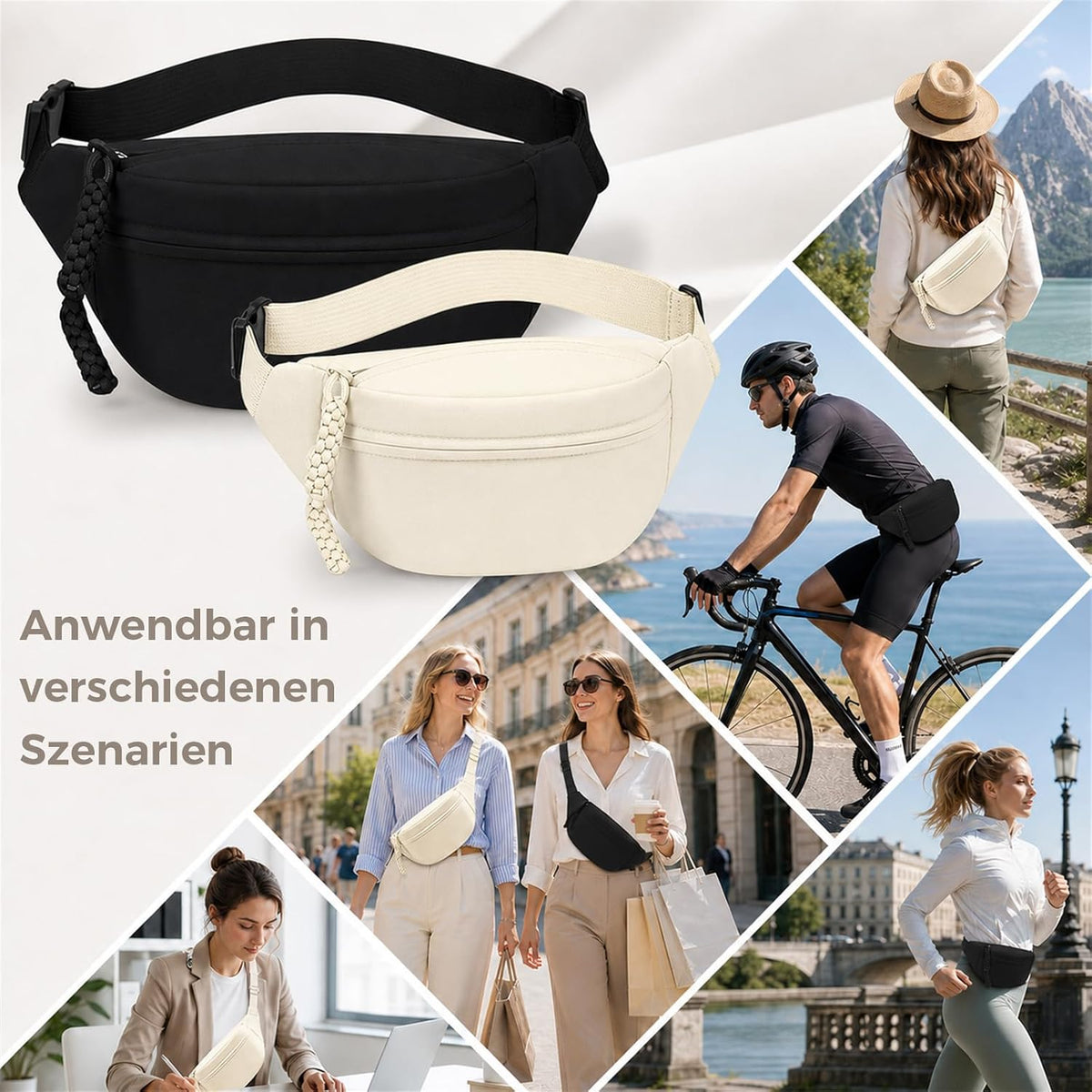 AiryMotion Riñoneras, pack de 2