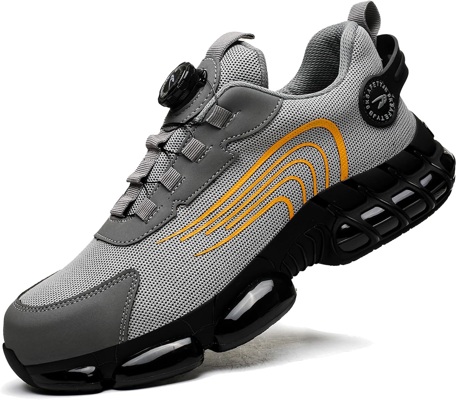 GemChve Steel Toe Safety Shoes with Quick-Dial Closure