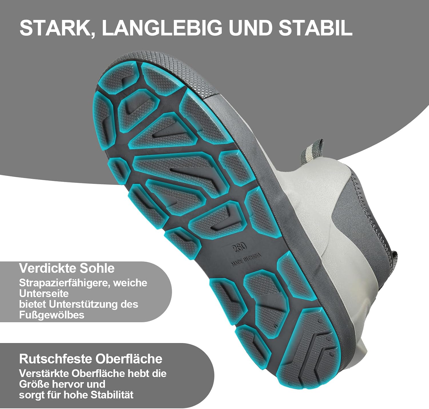 GemChve Wasserdichte Chelsea-Gummistiefel halbhoch – Modell 25155