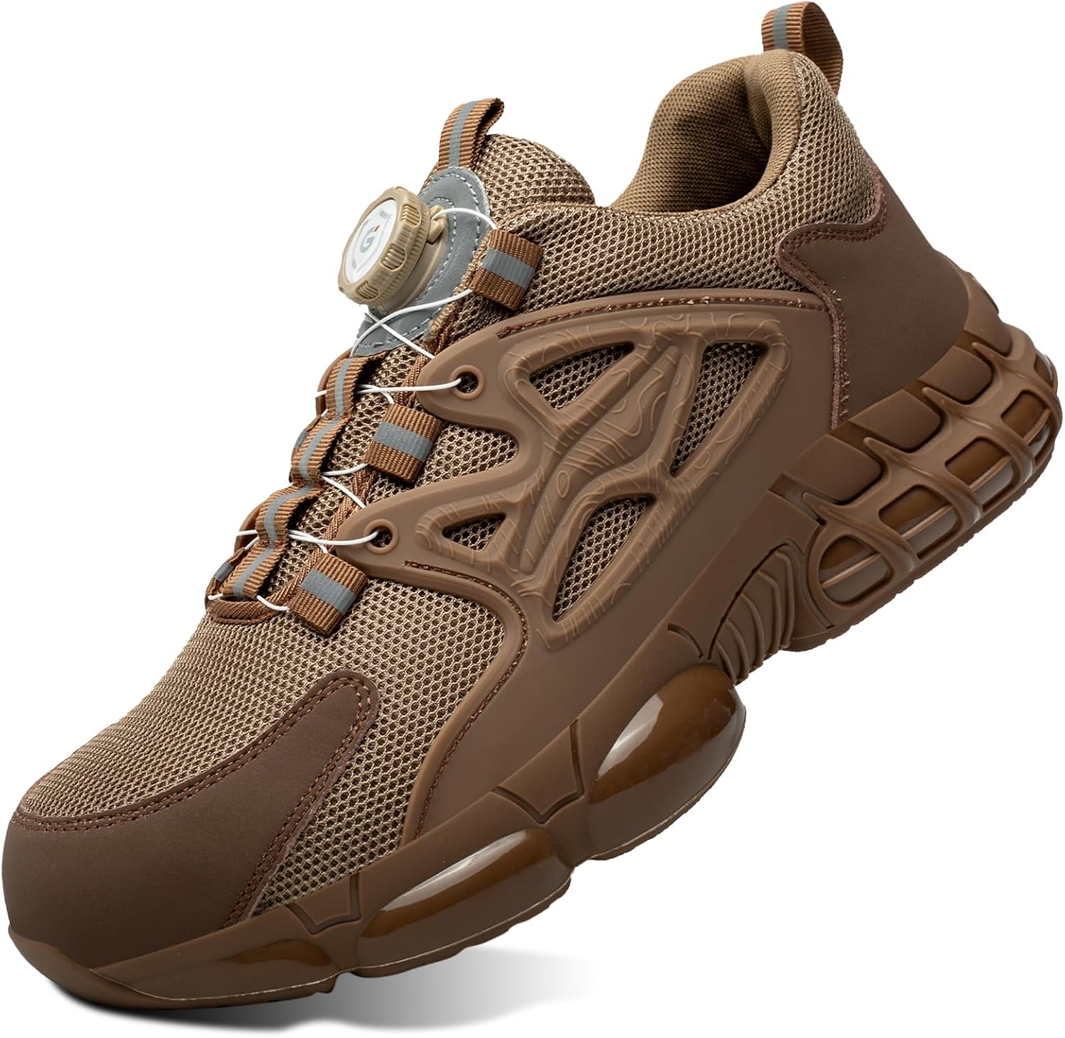 GemChve Steel Toe Safety Shoes with Quick-Dial Closure