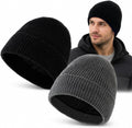 AiryMotion Knitted Winter Beanies, Set of 2