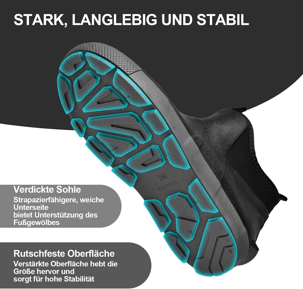 GemChve Wasserdichte Chelsea-Gummistiefel halbhoch – Modell 25155