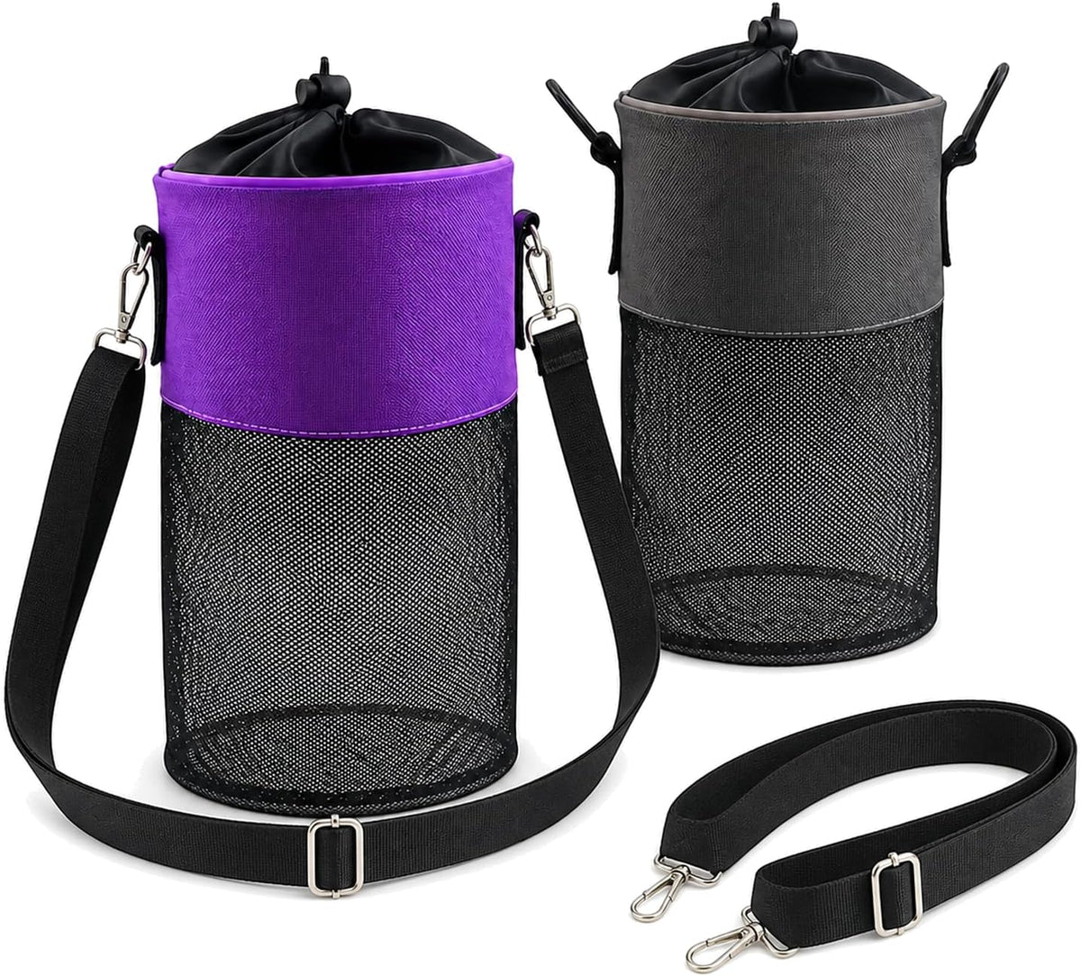 AiryMotion Bolsas para pinzas de la ropa con correas, pack de 2
