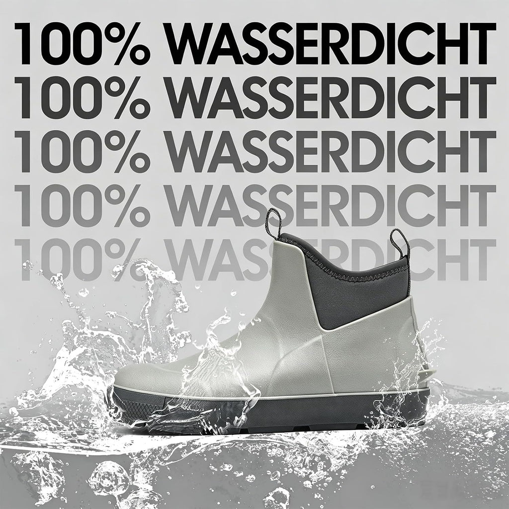 GemChve Wasserdichte Chelsea-Gummistiefel halbhoch – Modell 25155