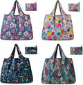 AiryMotion Foldable Shopping Bags, Set of 4
