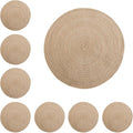 AiryMotion Round Woven-Style Placemats, Set of 8