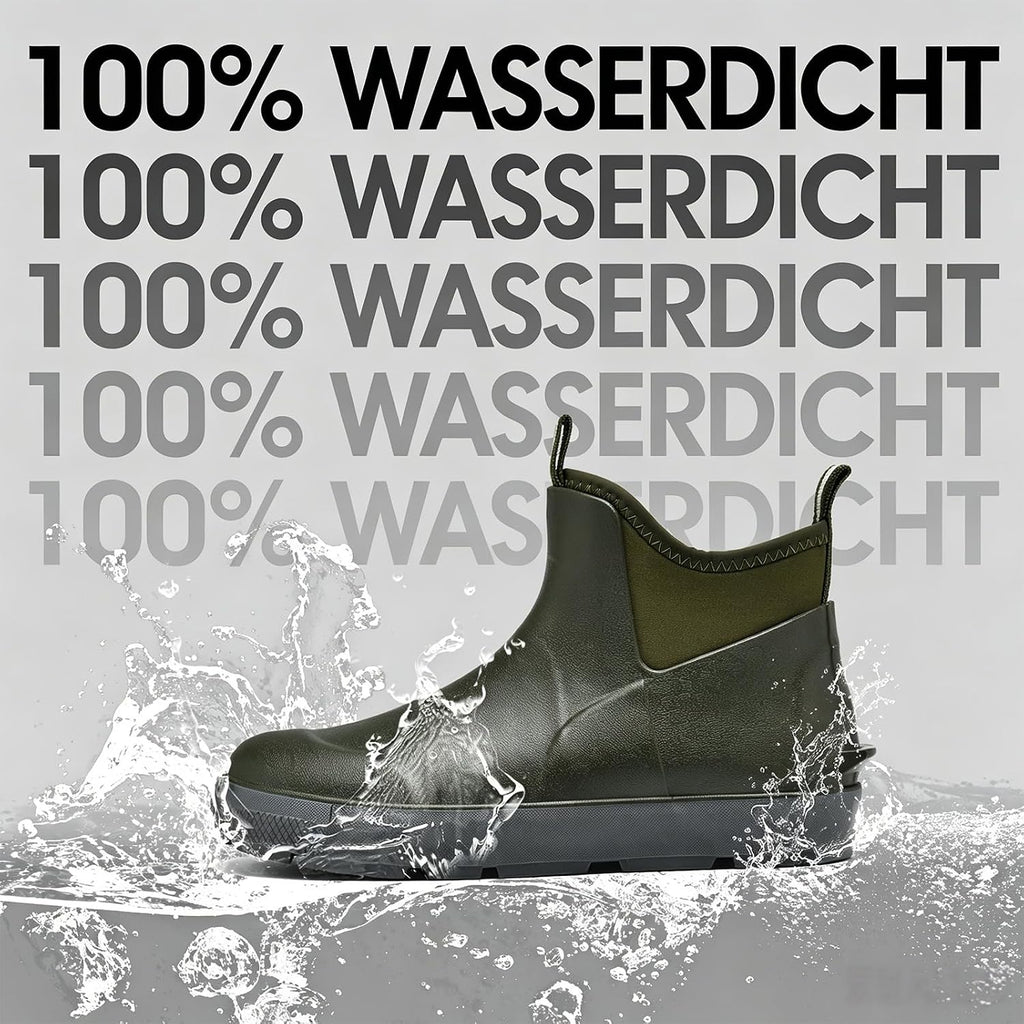 GemChve Wasserdichte Chelsea-Gummistiefel halbhoch – Modell 25155