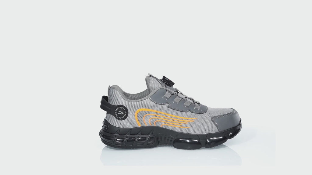 GemChve Steel Toe Safety Shoes with Quick-Dial Closure